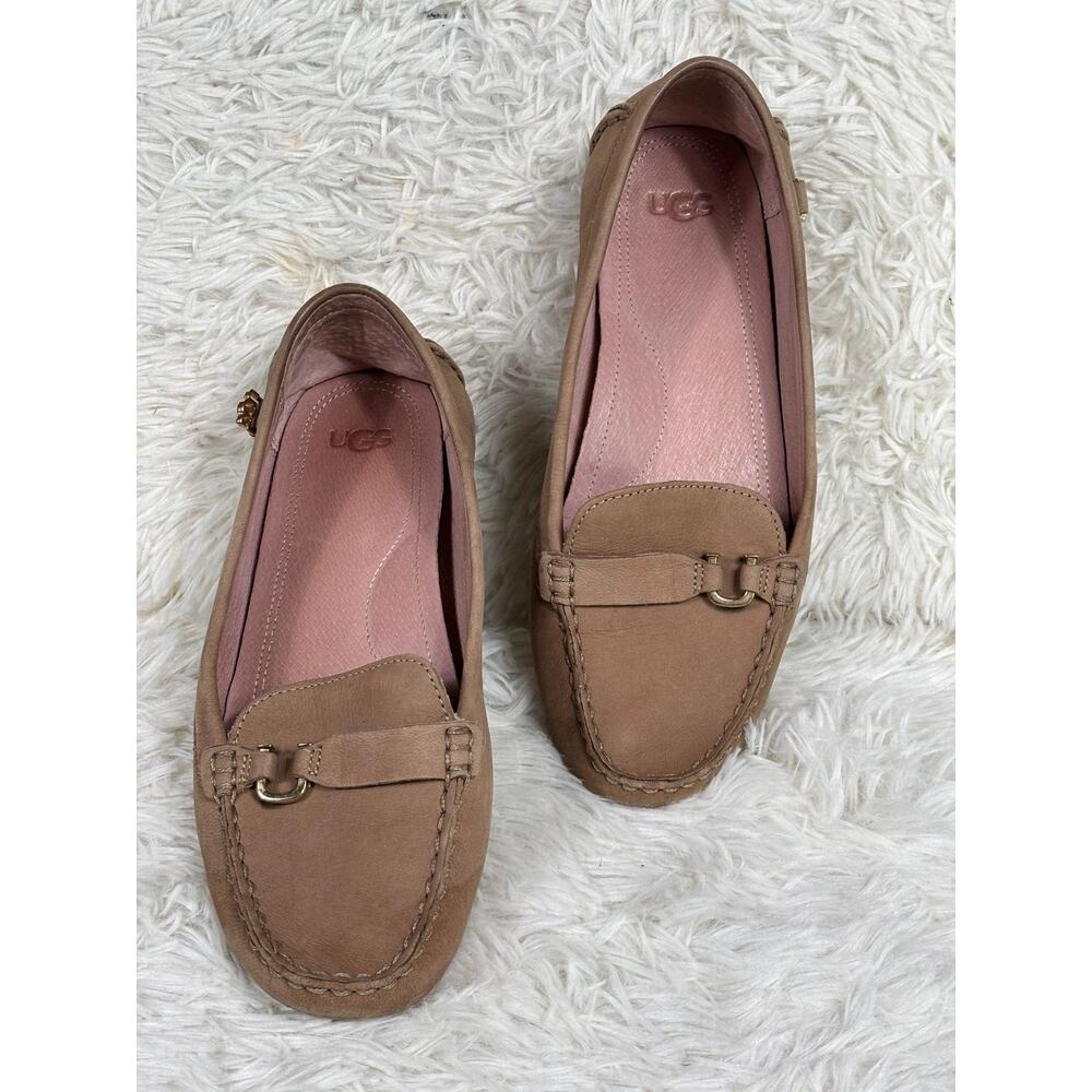 Ugg Moccasin Loafer Callen Shoes Womens Size 8.5 Tan Sand 1108920